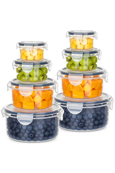 Vilde Set de 8 recipiente pentru depozitarea alimentelor cu capace