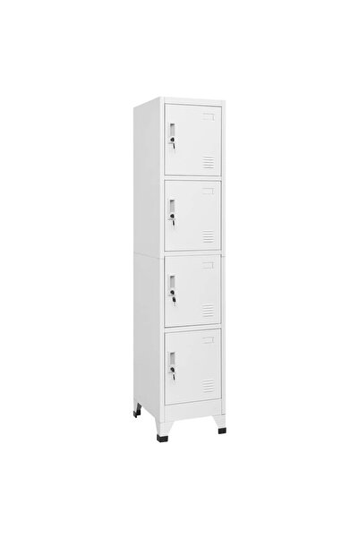 vidaxl Dulap vestiar cu 4 compartimente 38x45x180 cm
