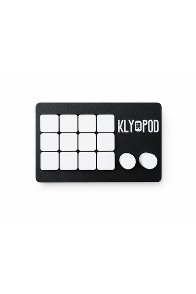 KLYPOD Macropad MP12 12 Makro Tuş 2 Döndürebilir Tuş OBS,Twitch,Kick
