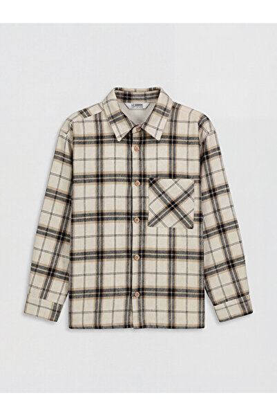 LC Waikiki Quality Pieces from Çelebi Store: Checkered Embroidered Boys' Shirt