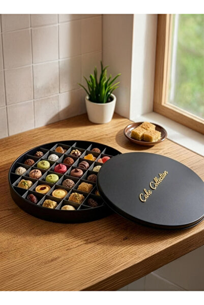 Cady One صينية بسبوسة دائرية 35 سم متعددة الاستخدامات مع غطاء فاخر، صينية خبز...