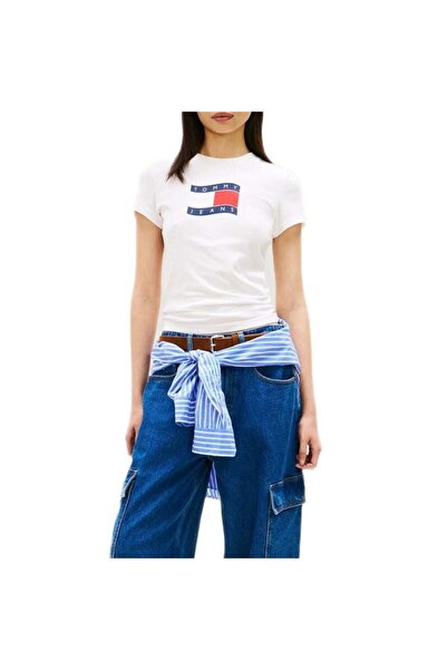 Tommy Hilfiger Tricou TJW SLIM WAVY FLAG TEE EXT