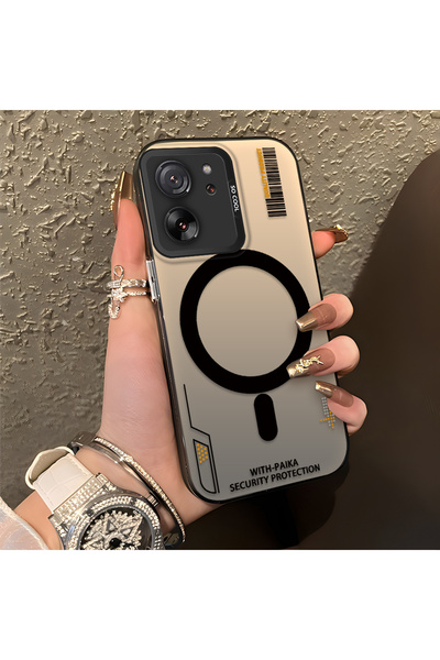 PATTERNOVA Mi 13T Pro/Mi 13T Uyumlu Sade daire desenli silikon kılıf, şık ve ...