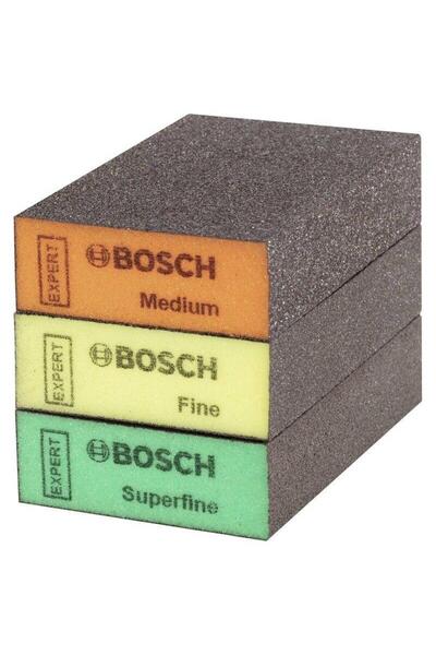 Bosch Set de bureți abrazivi profesioniști, 3 piese