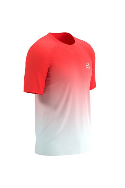 Compressport Tricou de alergare pentru bărbați Performance FW 2025-Roșu/Alb-S