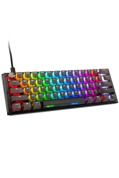 Ducky Ένα 3 Aura Mini Ενσύρματο Πληκτρολόγιο Gaming, USB, LED, Gateron Baby K...