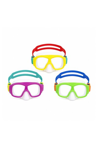 Flippy Masca de Inot pentru Copii, Flippy, Lentile Transparente, Rama Colorat...