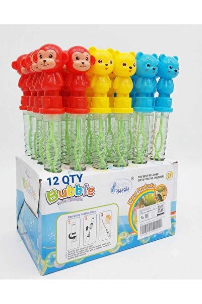 BLUE BIRD Colored Bubble Wand Toy for Kids - Animal Shape Bubble Stick Set 12...