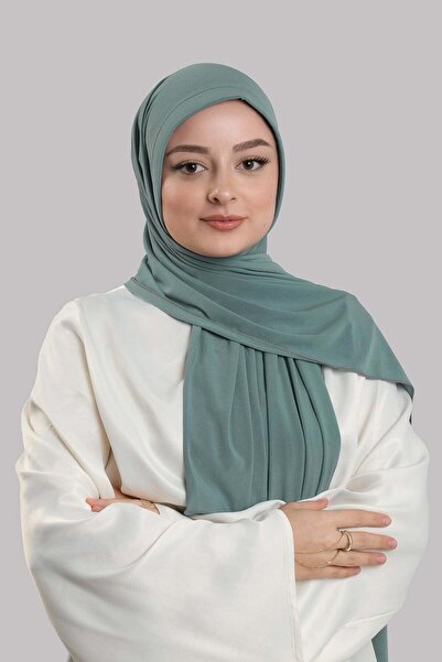 HÜRREM BONE Çağla Yeşili Șal practic gata de purtat, cu burete pe partea din ...