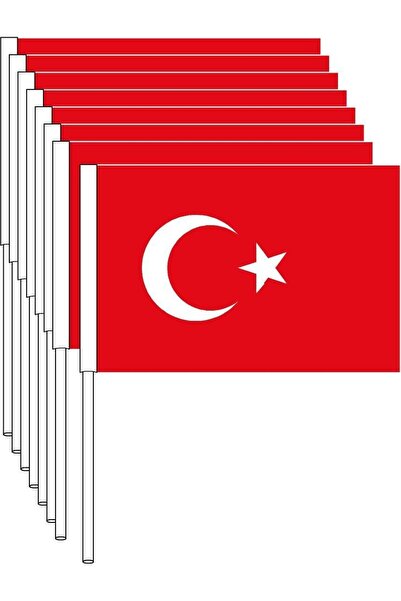 Vatan Bayrak Vatan Çıtalı Kağıt Türk Bayrağı Küçük 100 Lü