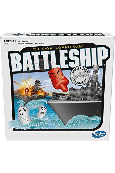 Hasbro Gaming لعبة طاولة استراتيجية من نوع Battleship مع طائرات للأعمار من 7 ...
