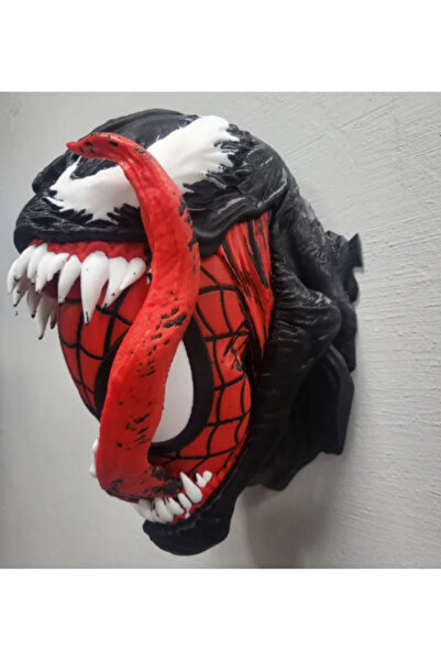 3D Venom örümcek adam duvar büstü