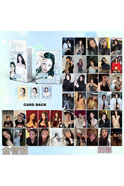 Kpop Dünyasi BLACKPINK '' Jennie '' Çift Yön Baskılı Hologramlı / Lomo Card S...