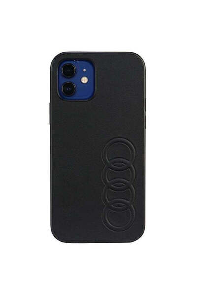 Audi Husă din piele ecologică pentru iPhone 12/12 Pro 6.1 ", neagră, rigidă, ...