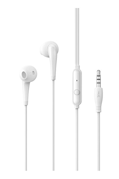 oraimo ميكروفون، مقبس 3.5 ملم، سماعات أذن بيضاء، كابل سماعات أذن بطول 1.2 متر...