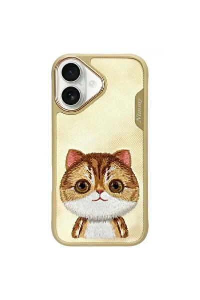 Nimmy Husă Big Eyed Pet 2.0 Pisică pentru iPhone 16 - verde
