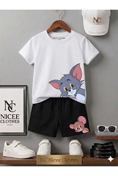 NC Nicee Clothes LETNJA DEČJA MAJICA I KRATKE PANTALONE UNISEKS (TOM JRTY GLE...