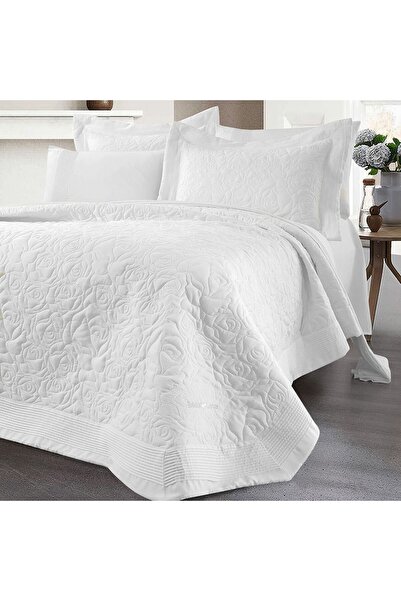 Beauty Home Σετ κουβερλί υπέρδιπλο Rose Art 12500 230x250 Λευκό