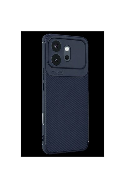 atastore2017 غطاء كربوني لهاتف هواوي هونور 600 مع تركيز تلقائي - أزرق داكن