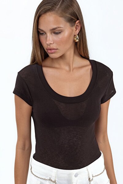 Hiccup BUSEM Tricou simplu cu guler U