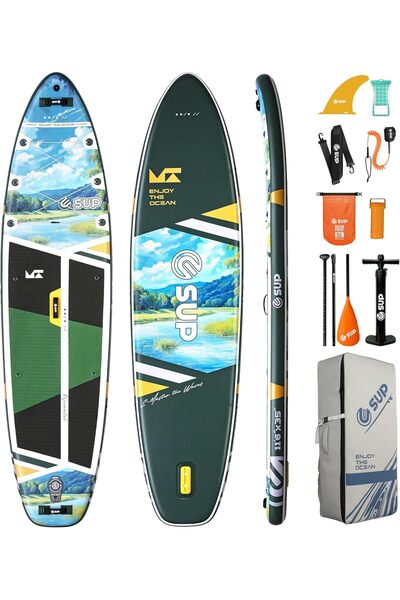 Generic E SUP 11'6"x35" Extra Wide Inflatable Paddle Board, Wide Inflatable S...