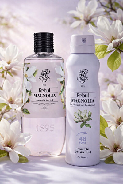 Rebul MAGNOLIA DUŞ JELİ 500 ML+REBUL MANOLIA DEO 150 ML (2'Lİ ÜRÜN)
