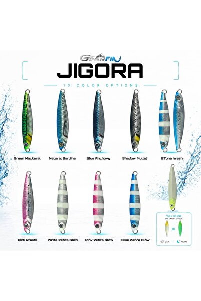 JIGORA 60 Gr Jig Yem | White Zebra Glow