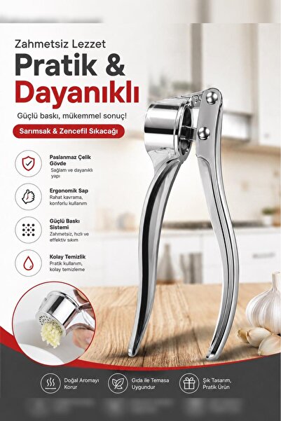 GÜZELYÜZ AVM 1. Kalite Paslanmaz Sarımsak Ezici Pense Tipi