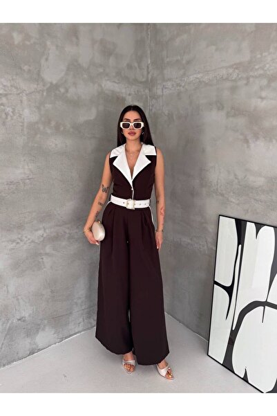 Kiki Kemerli Yazlık Şık Tulum