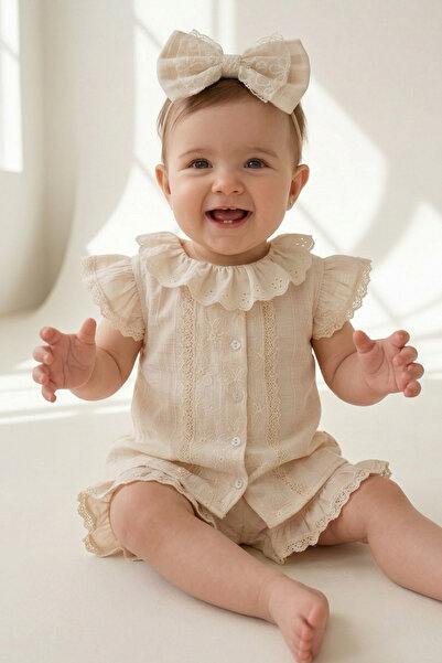 Bebezade Summer Baby Girl Stella Top and Bottom Set