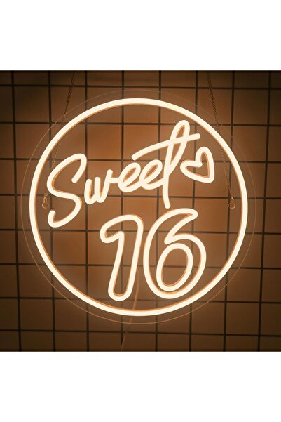OEM Neon LED de perete Sweet 16, dimabil, decorațiune decorativă elegantă, 32...