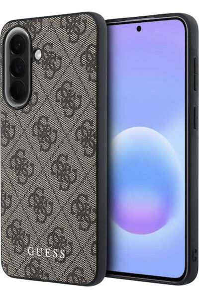 Guess Pu 4g Μεταλλική Θήκη με Κλασικό Λογότυπο Samsung Galaxy A57 Καφέ Κωδικό...