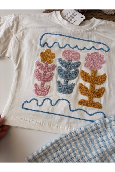 bebeğim butik Girl's Knitted Shorts Set
