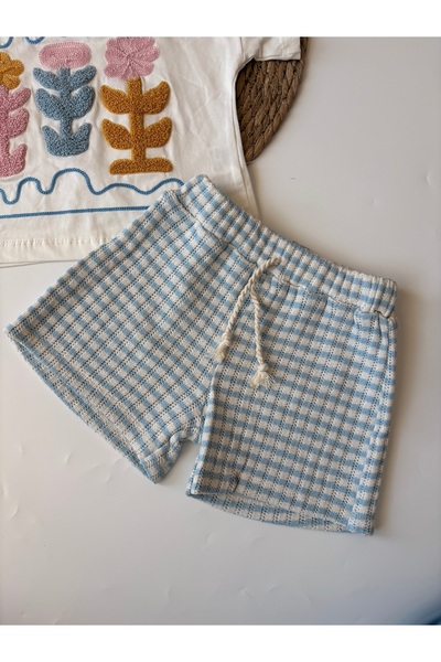 bebeğim butik Girl's Knitted Shorts Set