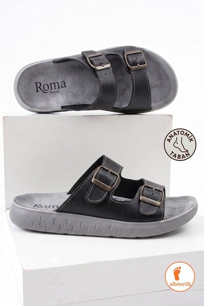 AlbiShoes Men's Comfortable Sole Adjustable Buckle Soft Summer Casual Outdoor...