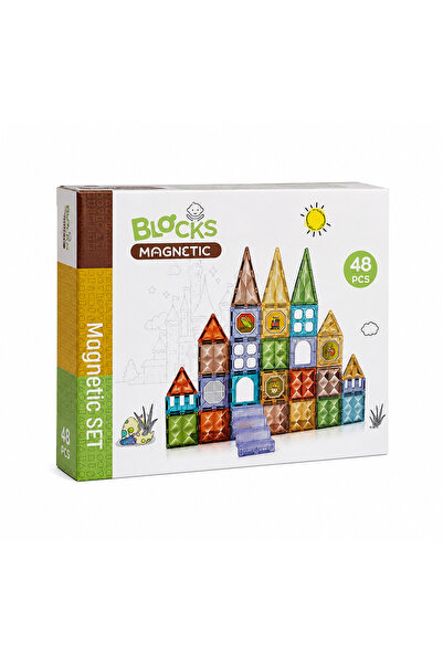 Bufnitel Joc magnetic Diamond - 48 piese (7.5 cm)