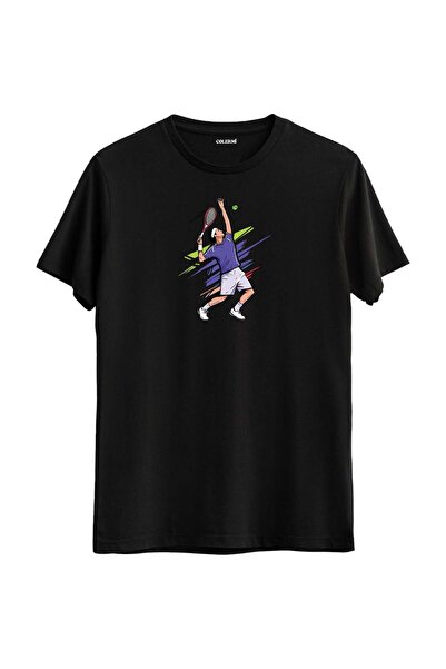 Colermi Tennis Serve Hit Printed Unisex T-Shirt