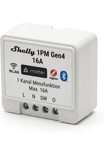 Shelly Ενδιάμεσος Διακόπτης Wi-Fi Bluetooth & ZigBee 16Α (Με Ουδέτερο) 2 Τεμά...