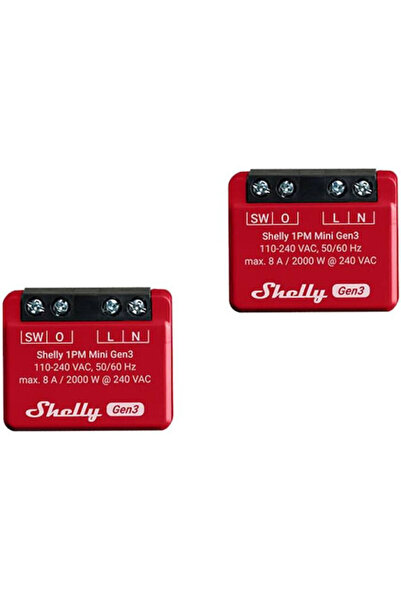 Shelly 1pm Μίνι Έξυπνος Διακόπτης Gen3 Wi-Fi & Bluetooth