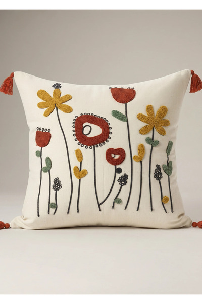 Comfort Craft Buldan Bezi Geometric Patterns Punch Embroidered Decorative Thr...