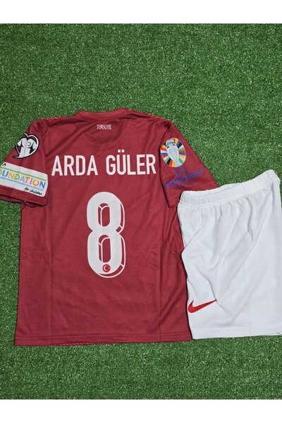 kombinezyum Türkiye Milli Takım Arda Güler Kırmızı Çocuk Forması Lion