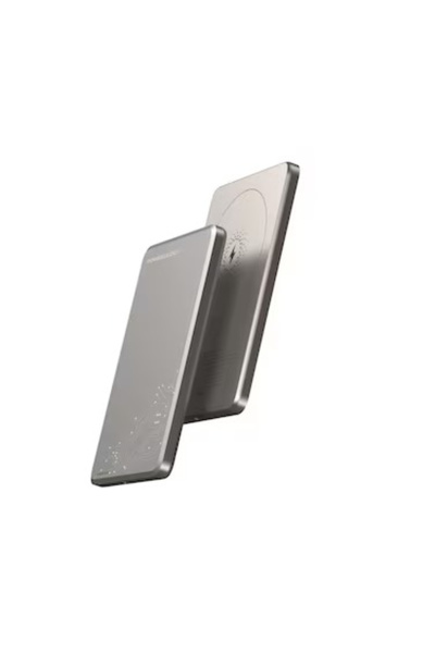Powerology Ultra-Thin 5000mAh MagSafe Power Bank Grey