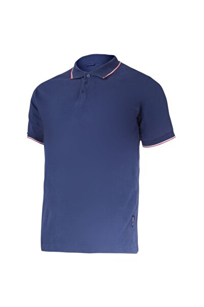 Lahti Pro Tricou bumbac polo subtire / albastru - l