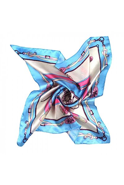 GiftForYou Esarfa din matase Blue