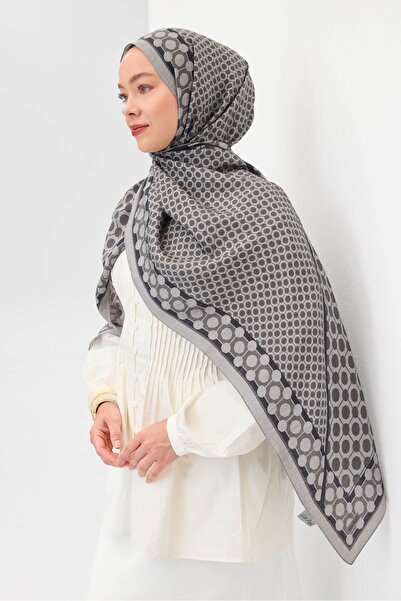Silk Home Urban Hours Marble Dark Gray Mayda Shawl
