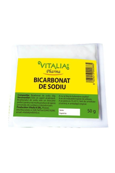 Vitalia Pharma Bicarbonat de Sodiu Vitalia Pharma, 50 g