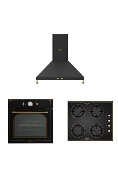 Vestel Siyah Rustik Set (AO-6104 YRS - AD-60041 RS - AF-7688 RS)