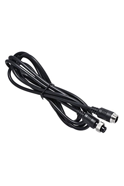 M METERXITY Cablu video aviație 4 pini, prelungitor CCTV, cupru - negru 2m