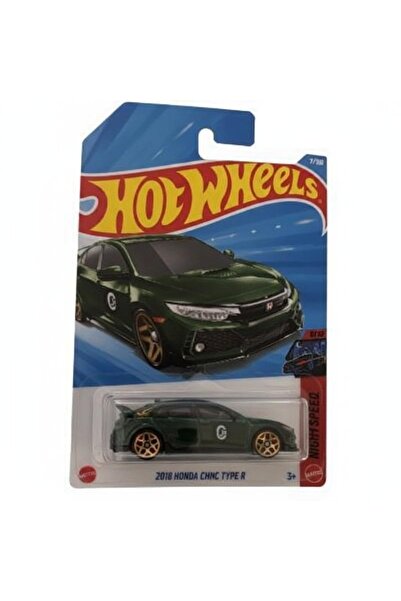 HOT WHEELS 2018 Honda Civic Type R - UZUN KART 1/64 - Nightspeed Yeşil