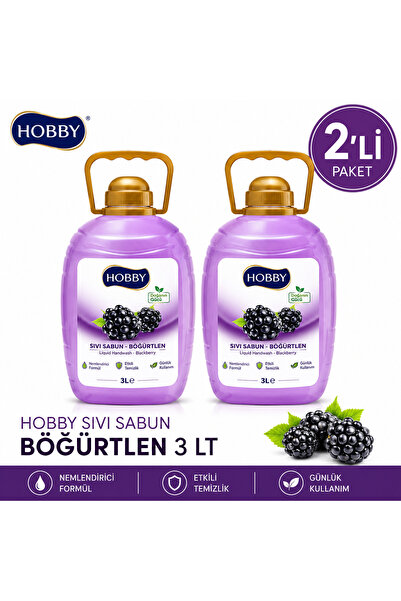 Hobby BÖĞÜRTLEN SIVI SABUN 3 LT - (2 ADET)